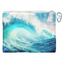 Tsunami Waves Ocean Sea Nautical Nature Water 8 Canvas Cosmetic Bag (XXL) View2