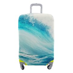 Tsunami Waves Ocean Sea Nautical Nature Water 8 Luggage Cover (small) by Jancukart