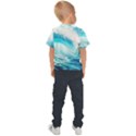 Tsunami Waves Ocean Sea Nautical Nature Water 8 Kids  Sports Tee View2