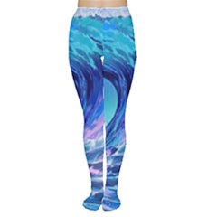 Tsunami Tidal Wave Ocean Waves Sea Nature Water 2 Tights