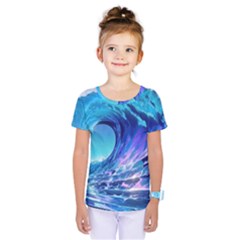 Tsunami Tidal Wave Ocean Waves Sea Nature Water 2 Kids  One Piece Tee