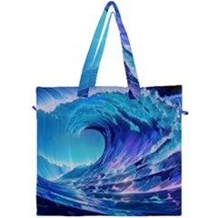 Tsunami Tidal Wave Ocean Waves Sea Nature Water 2 Canvas Travel Bag by Jancukart