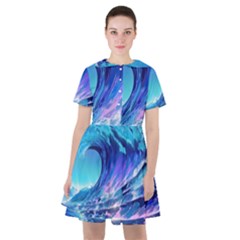 Tsunami Tidal Wave Ocean Waves Sea Nature Water 2 Sailor Dress