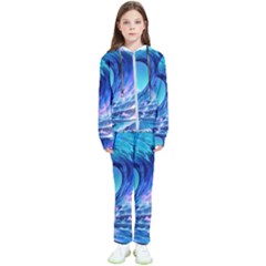 Tsunami Tidal Wave Ocean Waves Sea Nature Water 2 Kids  Tracksuit by Jancukart