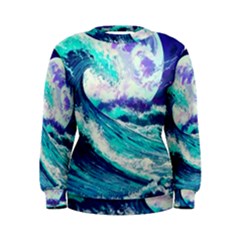 Tsunami Waves Ocean Sea Nautical Nature Water Women s Sweatshirt