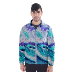 Tsunami Waves Ocean Sea Nautical Nature Water Men s Windbreaker