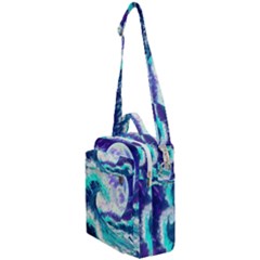 Tsunami Waves Ocean Sea Nautical Nature Water Crossbody Day Bag by Jancukart