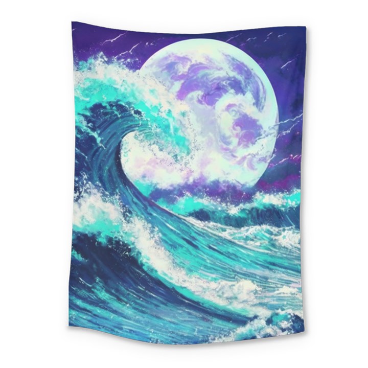 Tsunami Waves Ocean Sea Nautical Nature Water Medium Tapestry