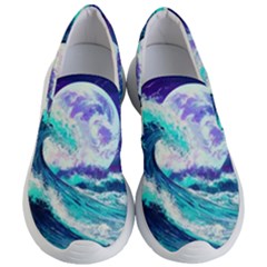 Tsunami Waves Ocean Sea Nautical Nature Water Women s Lightweight Slip Ons