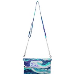 Tsunami Waves Ocean Sea Nautical Nature Water Mini Crossbody Handbag