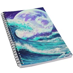 Tsunami Waves Ocean Sea Nautical Nature Water 5 5  X 8 5  Notebook by Jancukart