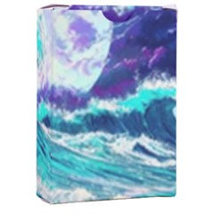 Tsunami Waves Ocean Sea Nautical Nature Water Playing Cards Single Design (rectangle) With Custom Box