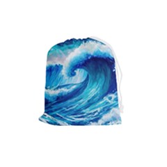 Tsunami Tidal Wave Ocean Waves Sea Nature Water 3 Drawstring Pouch (medium) by Jancukart