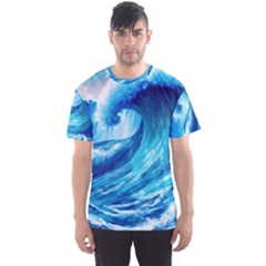 Tsunami Tidal Wave Ocean Waves Sea Nature Water 3 Men s Sport Mesh Tee