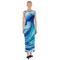 Tsunami Tidal Wave Ocean Waves Sea Nature Water 3 Fitted Maxi Dress View2