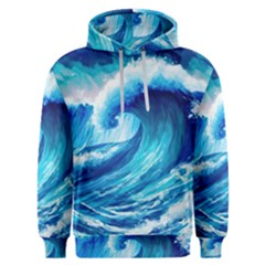 Tsunami Tidal Wave Ocean Waves Sea Nature Water 3 Men s Overhead Hoodie by Jancukart