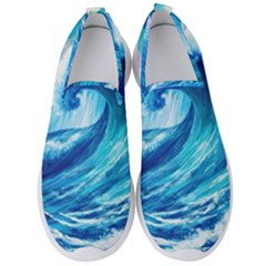 Tsunami Tidal Wave Ocean Waves Sea Nature Water 3 Men s Slip On Sneakers by Jancukart