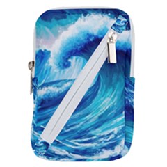 Tsunami Tidal Wave Ocean Waves Sea Nature Water 3 Belt Pouch Bag (small) by Jancukart