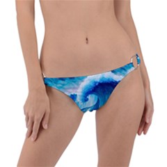 Tsunami Tidal Wave Ocean Waves Sea Nature Water 3 Ring Detail Bikini Bottoms