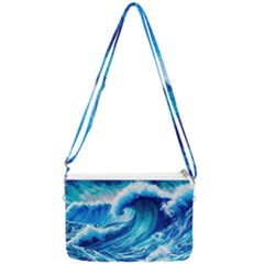 Tsunami Tidal Wave Ocean Waves Sea Nature Water 3 Double Gusset Crossbody Bag