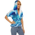 Tsunami Tidal Wave Ocean Waves Sea Nature Water 3 Lightweight Drawstring Hooded Top View3