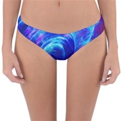 Tsunami Waves Ocean Sea Nautical Nature Water Art Work Reversible Hipster Bikini Bottoms by Jancukart