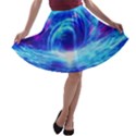 Tsunami Waves Ocean Sea Nautical Nature Water Art Work A-line Skater Skirt View1