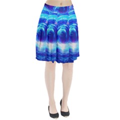 Tsunami Waves Ocean Sea Nautical Nature Water Art Work Pleated Skirt