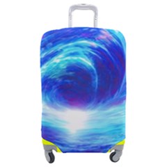 Tsunami Waves Ocean Sea Nautical Nature Water Art Work Luggage Cover (medium) by Jancukart