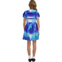 Tsunami Waves Ocean Sea Nautical Nature Water Art Work Kids  Bow Tie Puff Sleeve Dress View4