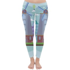 Amsterdam Landmark Landscape Classic Winter Leggings