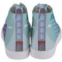 Amsterdam Landmark Landscape Women s Mid-Top Canvas Sneakers View4