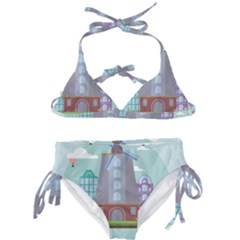 Amsterdam Landmark Landscape Kids  Classic Bikini Set by Sudheng