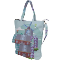 Amsterdam Landmark Landscape Shoulder Tote Bag by Sudheng