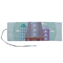 Amsterdam Landmark Landscape Roll Up Canvas Pencil Holder (m)