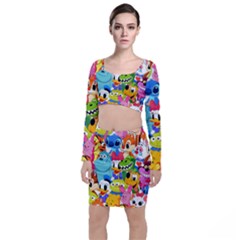 Illustration Cartoon Character Animal Cute Top And Skirt Sets by Sudheng