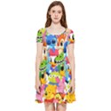 Illustration Cartoon Character Animal Cute Inside Out Cap Sleeve Dress View1