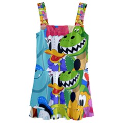 Illustration Cartoon Character Animal Cute Kids  Layered Skirt Swimsuit by Sudheng