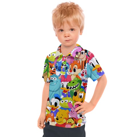 Illustration Cartoon Character Animal Cute Kids  Polo Tee by Sudheng