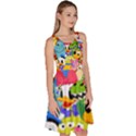 Illustration Cartoon Character Animal Cute Knee Length Skater Dress With Pockets View3