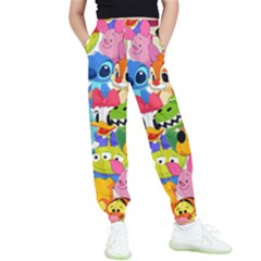 Illustration Cartoon Character Animal Cute Kids  Elastic Waist Pants by Sudheng