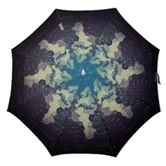 Vintage World Map Illustration Artwork Water Drop Digital Art Arts Straight Umbrellas by Sudheng