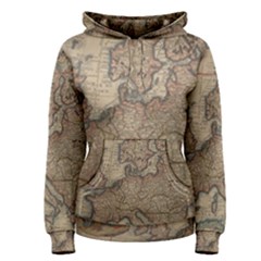 Vintage Europe Map Women s Pullover Hoodie