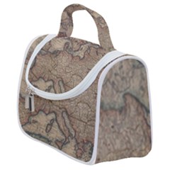 Vintage Europe Map Satchel Handbag