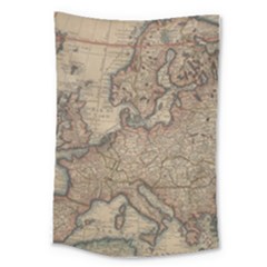 Vintage Europe Map Large Tapestry by Sudheng