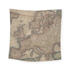 Vintage Europe Map Square Tapestry (small)