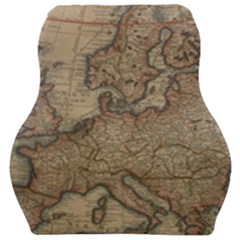 Vintage Europe Map Car Seat Velour Cushion 