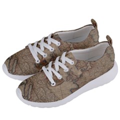 Vintage Europe Map Women s Lightweight Sports Shoes by Sudheng