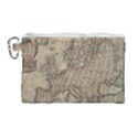 Vintage Europe Map Canvas Cosmetic Bag (Large) View1