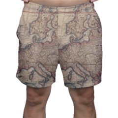 Vintage Europe Map Men s Shorts